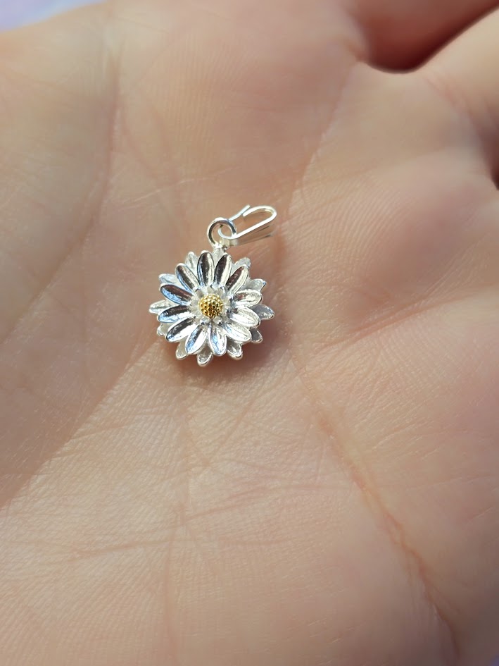 September Birth Flower Aster Charm | 925 Sterling Silver | Birth Month Charm | Everything's Rosie Jewellery