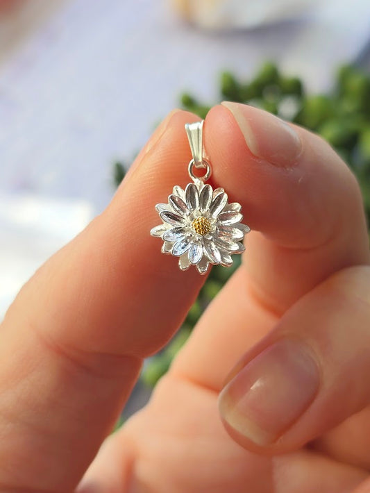 September Birth Flower Aster Charm | 925 Sterling Silver | Birth Month Charm | Everything's Rosie Jewellery