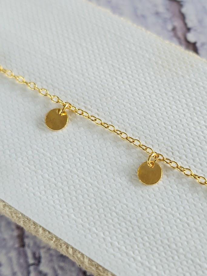 Silver Coin Bracelet, Gold Coin Bracelet, Gold Bracelet, Boho Bracelet, Stackable Bracelet